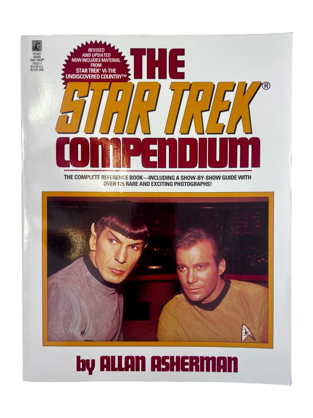 Star Trek Compendium Allan Asherman Pocket Books 1993 Revised TOS Reference VG